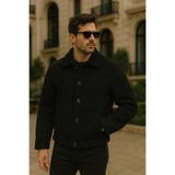KOCCI Yeni Sezon ZR Model Relaxed Fit Erkek Yünlü Ceket Mont