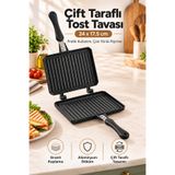 Kochler Çift Taraflı Tost Tavası – Granit Kaplama, Alüminyum Döküm Pişirme Tavası