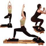 Kochler Profesyonel Reformer Pilates Aleti – Ahşap Gövde, Ayarlanabilir Yaylı Sistem - 0 - 19 lt - Çok Renkli