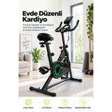 kochler Spin Kondisyon Bisikleti – 4 kg Volanlı, Ayarlanabilir Dirençli Egzersiz Bisikleti Yeşil