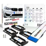 Kochmaier Plate-Fix Çerçevesiz Takmatik Araç Plakalık Seti - Yeni Nesil Görünmez Plaka Altlığı, Gizli Plaka Sabitleme Aparatı (2 Adet - Set Ön Ve Arka)