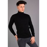 Koçmen Boğazlı Kazak KC-0170 - Siyah - 2XL