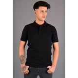 Koçmen Erkek Polo Yaka T-Shirt K-0145 - Siyah - 5XL