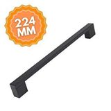 Kocsan Alüminyum Köprü Siyah 224 Mm Kulp Lüks Country Mutfak Mobilya Dolap Çekmece Kulpu