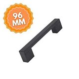 Kocsan Alüminyum Köprü Siyah 96 Mm Kulp Lüks Country Mutfak Mobilya Dolap Çekmece Kulpu