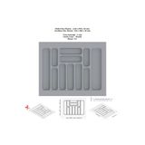 KOÇSAN Çekmece İçi Kaşıklık, Düzenleyici, Organizatör 62 CM X 49 CM-Gri