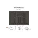KOÇSAN Çekmece İçi Kaşıklık, Düzenleyici, Organizatör 69 CM X 49 CM-Antrasit