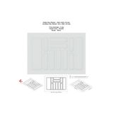 KOÇSAN Çekmece İçi Kaşıklık, Düzenleyici, Organizatör 69 CM X 49 CM-Beyaz