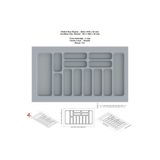 KOÇSAN Çekmece İçi Kaşıklık, Düzenleyici, Organizatör 86 CM X 49 CM-Gri