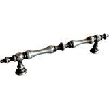 Koçsan Hilal Kulp Lüks Country Mutfak Mobilya Dolap Çekmece Kulpu Antik Gümüş 128 mm