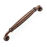 Koçsan Kardelen Kulp Lüks Country Mutfak Mobilya Dolap Çekmece Kulpu Antik Bakır 128 mm