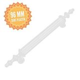 Kocsan Plastik Beyaz 96 Mm Boru Kulp, Lüks Country Mutfak Mobilya Dolap Çekmece Kulpu