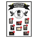 kocstudyo Atatürk Köşesi Posteri, 50 x 70 CM, Özel Tasarım