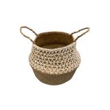 KOÇTAŞ Dantel Detaylı Hasır Sepet 35*35*28