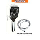kocvizyon 3 Mod'lu Dikdörtgen Yüksek Basınçlı Ayarlanabilir Duş Başlığı Su Tasarruflu-150 Cm Pvc Hortum Hediye