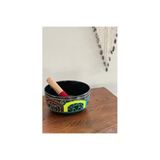 Kod 72 3 Renk Motifli Tibet Meditasyon Çanağı Meditasyon Kasesi Singing Bowl 19 Cm Çap Arındırıcı Ses Yoga