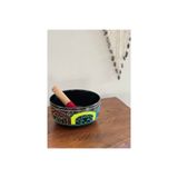 Kod 72 3 Renk Motifli Tibet Meditasyon Çanağı Meditasyon Kasesi Singing Bowl 19 Cm Çap Arındırıcı Ses Yoga