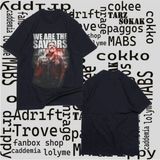 Kod Presss Unisex Siyah Saviors The Walking Dead T-Shirt 220520TT
