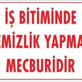 KOD:1202 Temizlik Düzen 25x35 Uyarı Levhası