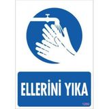 KOD:1250 Ellerini Yıka 25x35 Uyarı Levhası