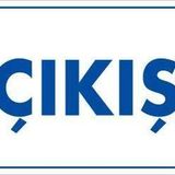KOD:1651 Çıkş 17.5x25 Uyarı Levhası