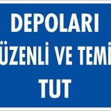KOD:607 Depolama 25x35 Uyarı Levhası
