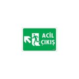KOD:947 Acil Çıkış 25x35 Uyarı Levhası