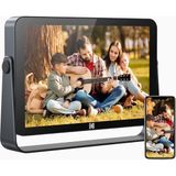 Kodak 10.1 Inç Wifi Dijital Fotoğraf Çerçevesi, 32 GB Hafıza ve Dokunmatik Ekran - Gri