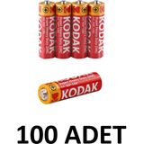 Kodak 100 Adet Aa Çinko Karbon Kalem Pil