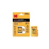 Kodak 128GB Uhs-I U3/V30/A1 Yellow Micro Sd + Adaptör