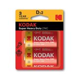 Kodak 2 Adet Blisterli Çinko Karbon Büyük Pil