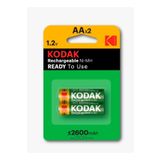 Kodak 2600 Mah Şarjlı 2'li Kalem Pil 5006517
