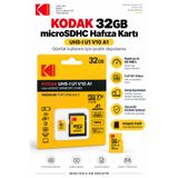 Kodak 32GB Microsdhc Hafıza Kartı Uhs-I U1 V10 A1 Class 10 85 Mb/s Full Hd Destekli Sd Adaptörlü