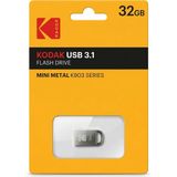 Kodak 32GB USB 3.1 Flash Bellek – Hızlı Veri Aktarım Taşınabilir USB Bellek - 32 GB - Gümüş - Gri