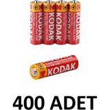 Kodak 400 Adet Aa Çinko Karbon Kalem Pil