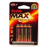 Kodak 4'lü AAA Max Süper Alkalin İnce Kalem Pil