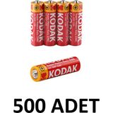 Kodak 500 Adet Aa Çinko Karbon Kalem Pil