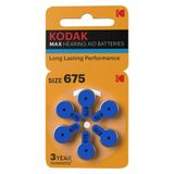 Kodak 6 Adet 675 Numaralı İşitme Cihazı Pili