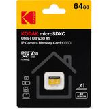 Kodak 64GB Micro SD UHS-I U3 V30 A1 Güvenlik Kamerası İçin Kart KI330 Yüksek Performans