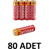 Kodak 80 Adet Aa Çinko Karbon Kalem Pil