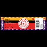 KODAK 8+4 ADET ÇINKO KARBON SHRINK KALEM PIL