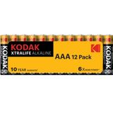 Kodak AA 12 Adet Shrink Xtralife Alkalin Kalem Pil