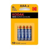 Kodak Alkalin Ince MAX SERİ (AAA) LR03 Pil 4 Lü Blister (4X10) 40 Adet