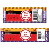 Kodak Çinko Karbon 12 Adet İnce Ve 12 Adet Kalem Pil 24 Adet