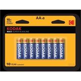 Kodak Çinko Karbon AAA Kalem Pil 8'li Paket 3,2 V Tek Kullanımlık Yüksek Performans