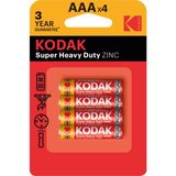 Kodak Çinko Karbon Ince Pil Blister Aaa 4'lü 4 Adet