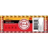 Kodak Çinko Karbon İnce Pil Shrink AAA 8+4 4 ADET