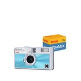 Kodak Ektar H35N 35MM Filmli Fotoğraf Makinesi- Sırlı Mavi+Ultramax 24 Poz Film