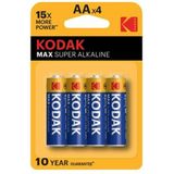 Kodak KAA-4 4 Adet Max Alkaline AA Kalem Pil