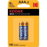 Kodak Max Alk K3A-2 Ince Pil 2’li Kart 2874 - 2'li